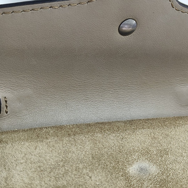 Dionysus Super Mini Monogram Coated Canvas Beige