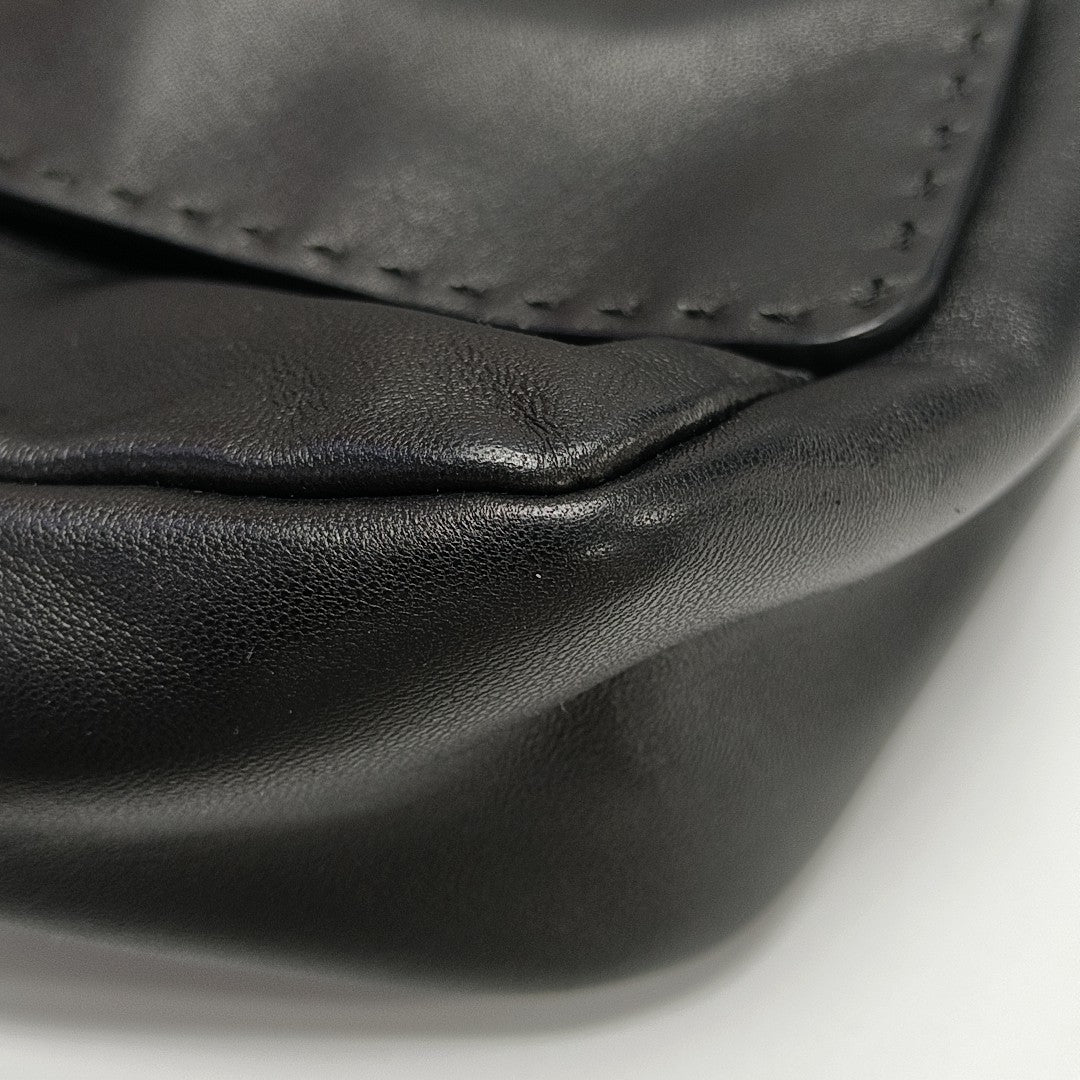 Calfskin Shoulder Bag Black