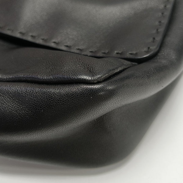 Calfskin Shoulder Bag Black