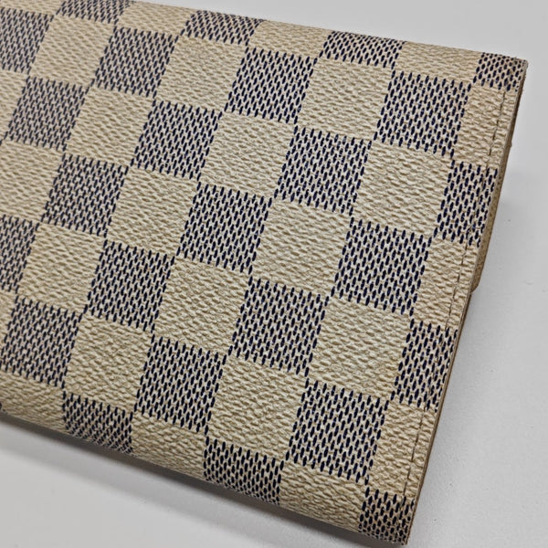 ALEXANDRA Damier Azur Coated Canvas White Wallet