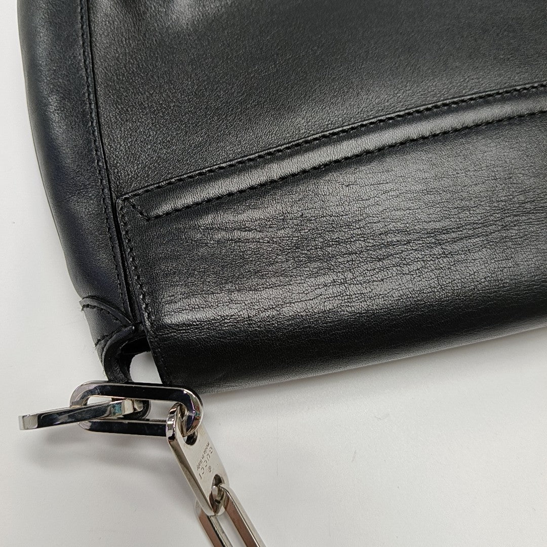 Calfskin Shoulder Bag Black