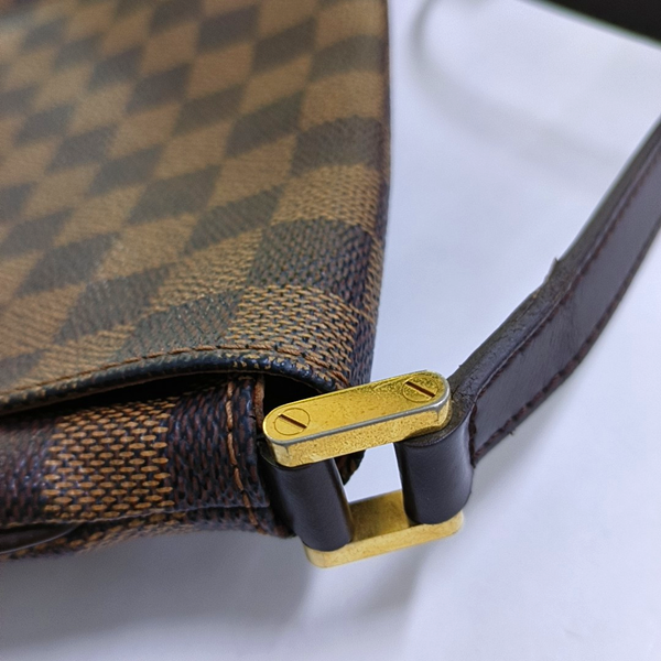 Authenticated pre-owned  MUSETTE TANGO Damier Ebene Coated Canvas Brown - Crossbody Bag at Looply