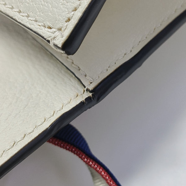 Calfskin Shoulder Bag Small White