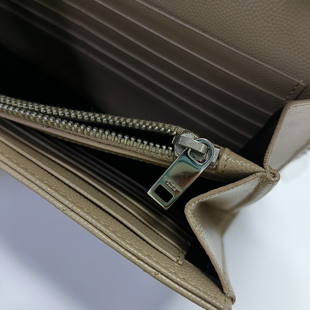 MONOGRAM Medium Chevron Calfskin Beige