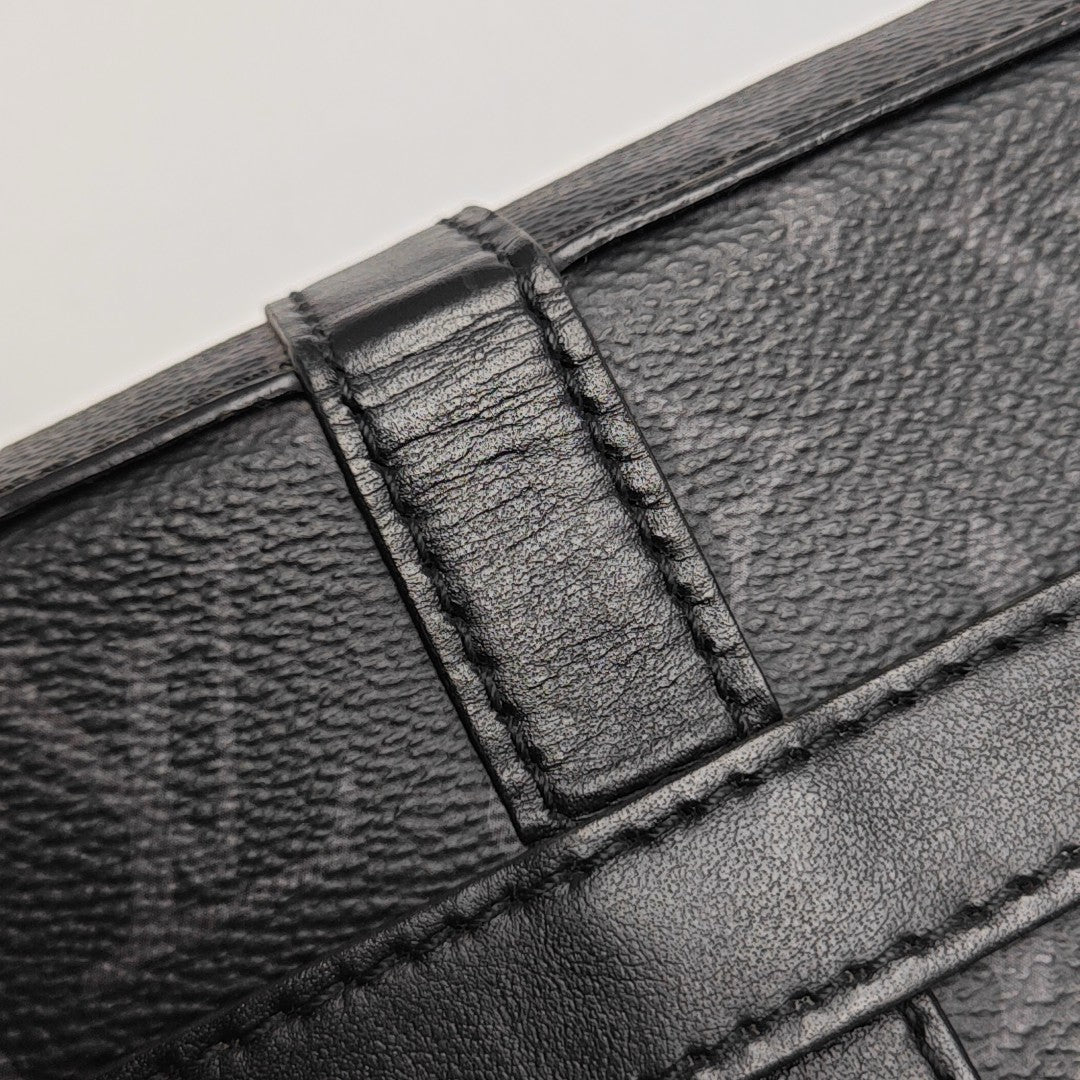 TRUNK PM Monogram Coated Canvas Black