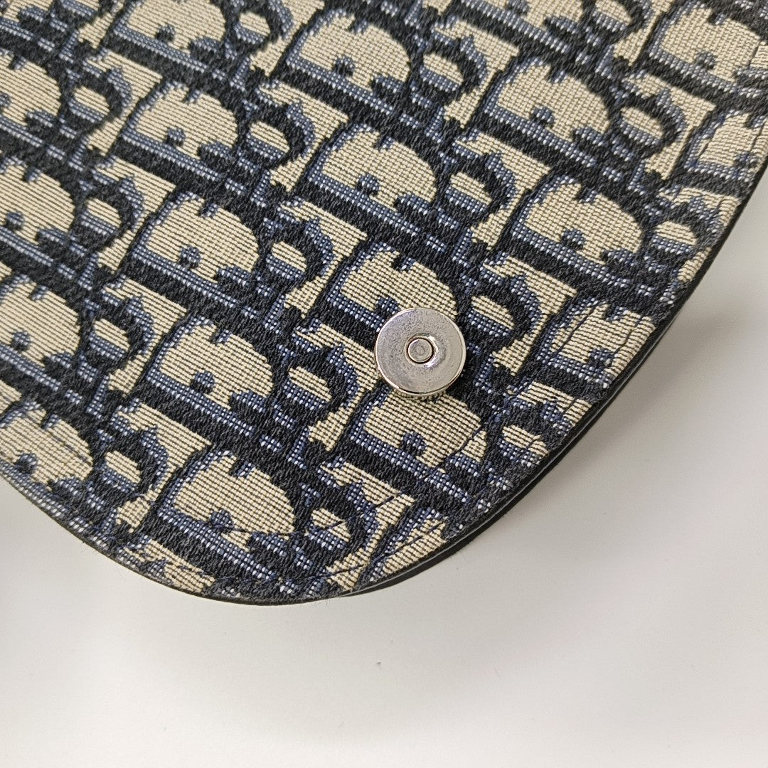 Saddle Monogram Canvas Azul