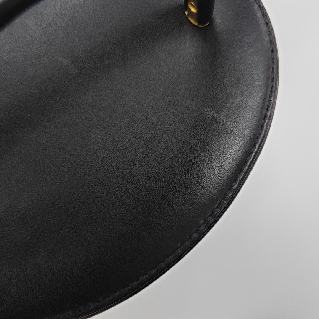 Quilted Calfskin Bucket Bag Black