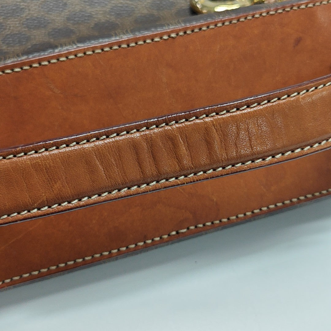 MACADAM TOP HANDLE COSMETIC BAGS Coated Canvas Brown