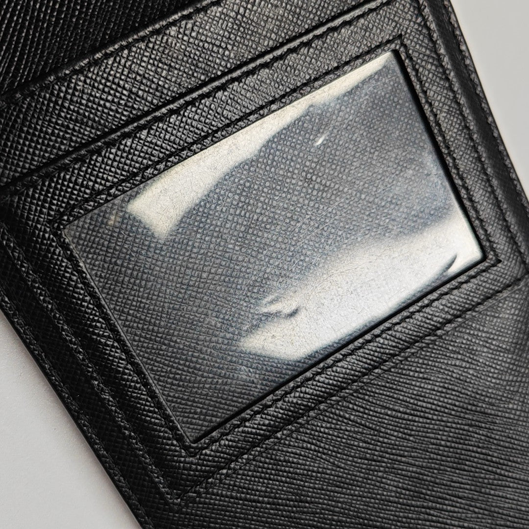 Saffiano Calfskin Shoulder Bag Black