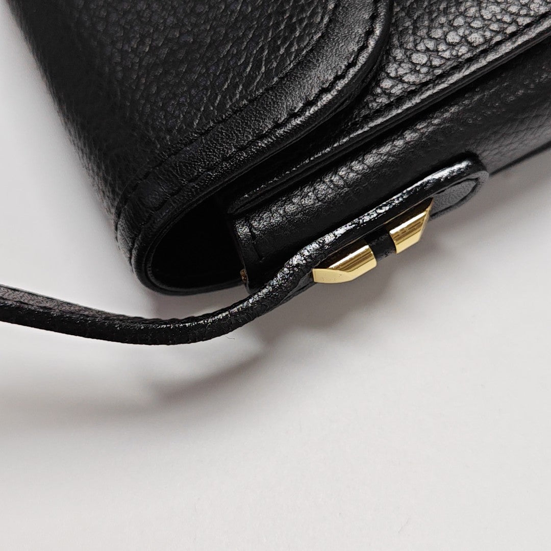 Calfskin Shoulder Bag Black