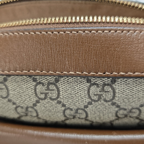 Horsebit 1955 Small Coated Canvas Beige