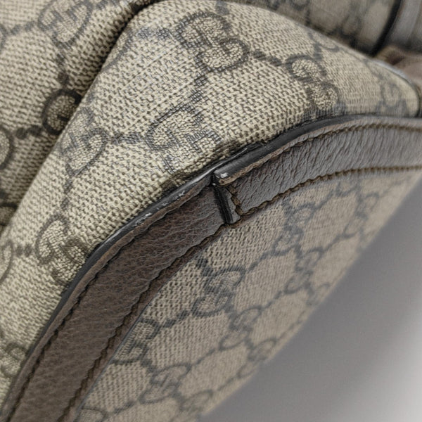 Ophidia Medium Monogram Coated Canvas Beige