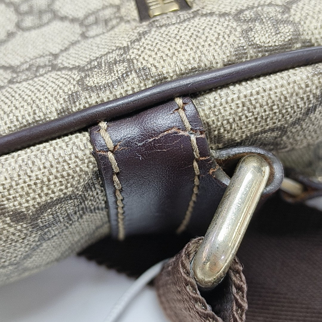 GG Supreme Monogram Coated Canvas Black