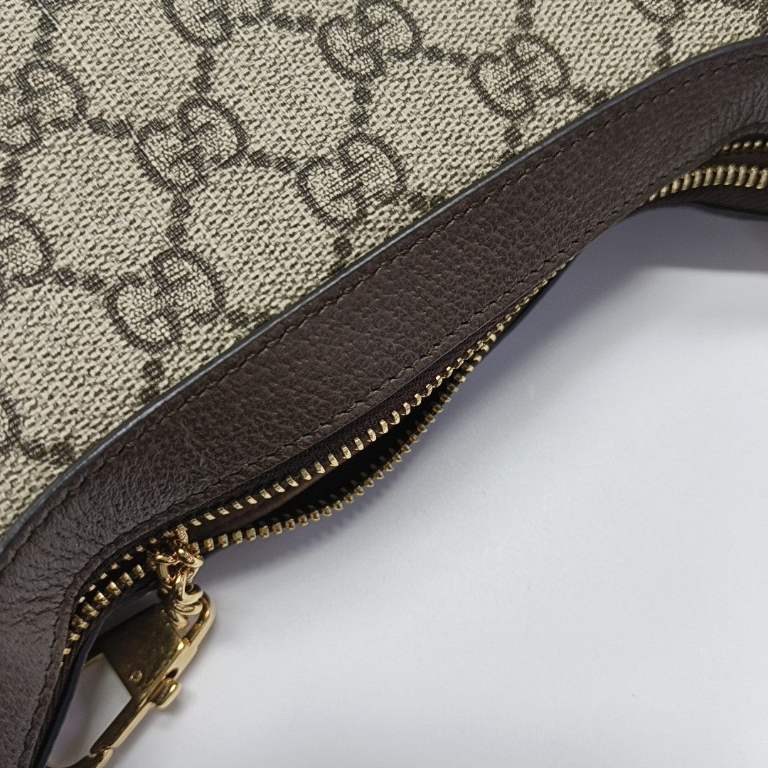 Ophidia Mini Monogram Coated Canvas Beige
