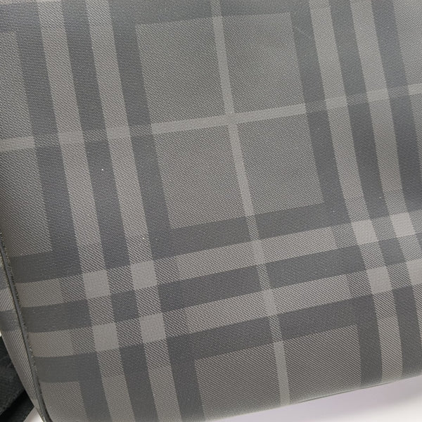 Coated Canvas Shoulder Bag Gray