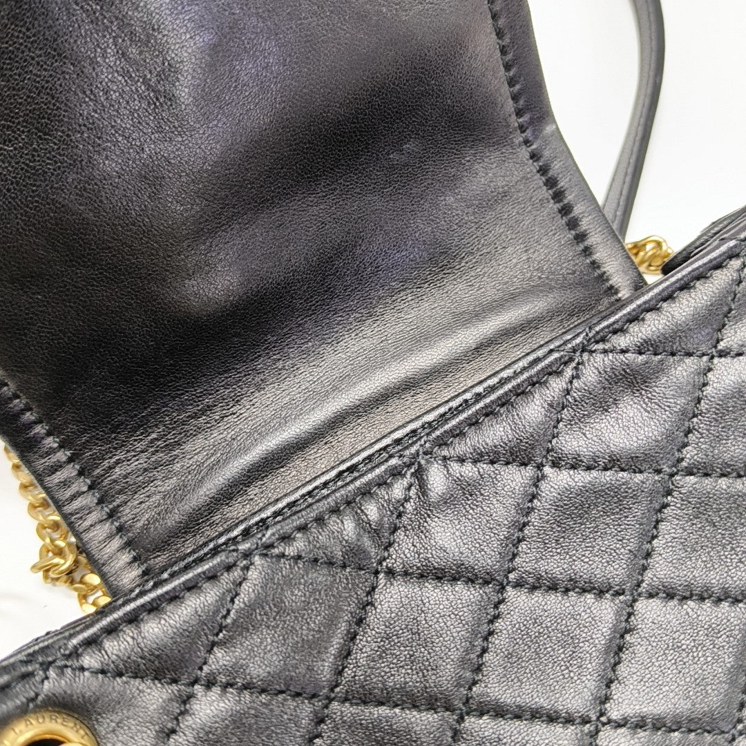 NOLITA Mini Quilted Lambskin Black