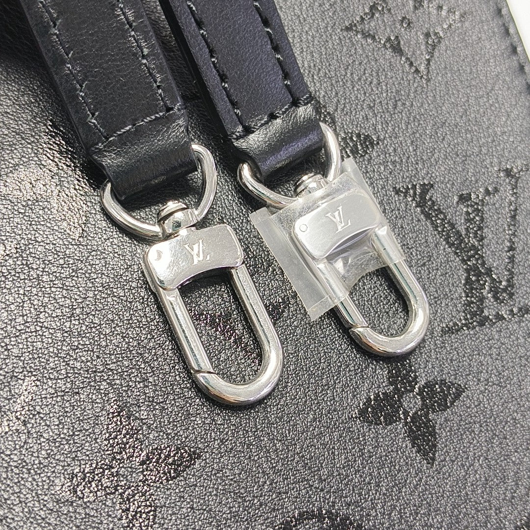 CAMERA BOX Monogram Calfskin Black