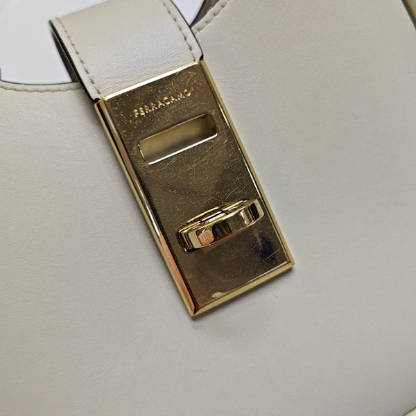 Calfskin Shoulder Bag Beige