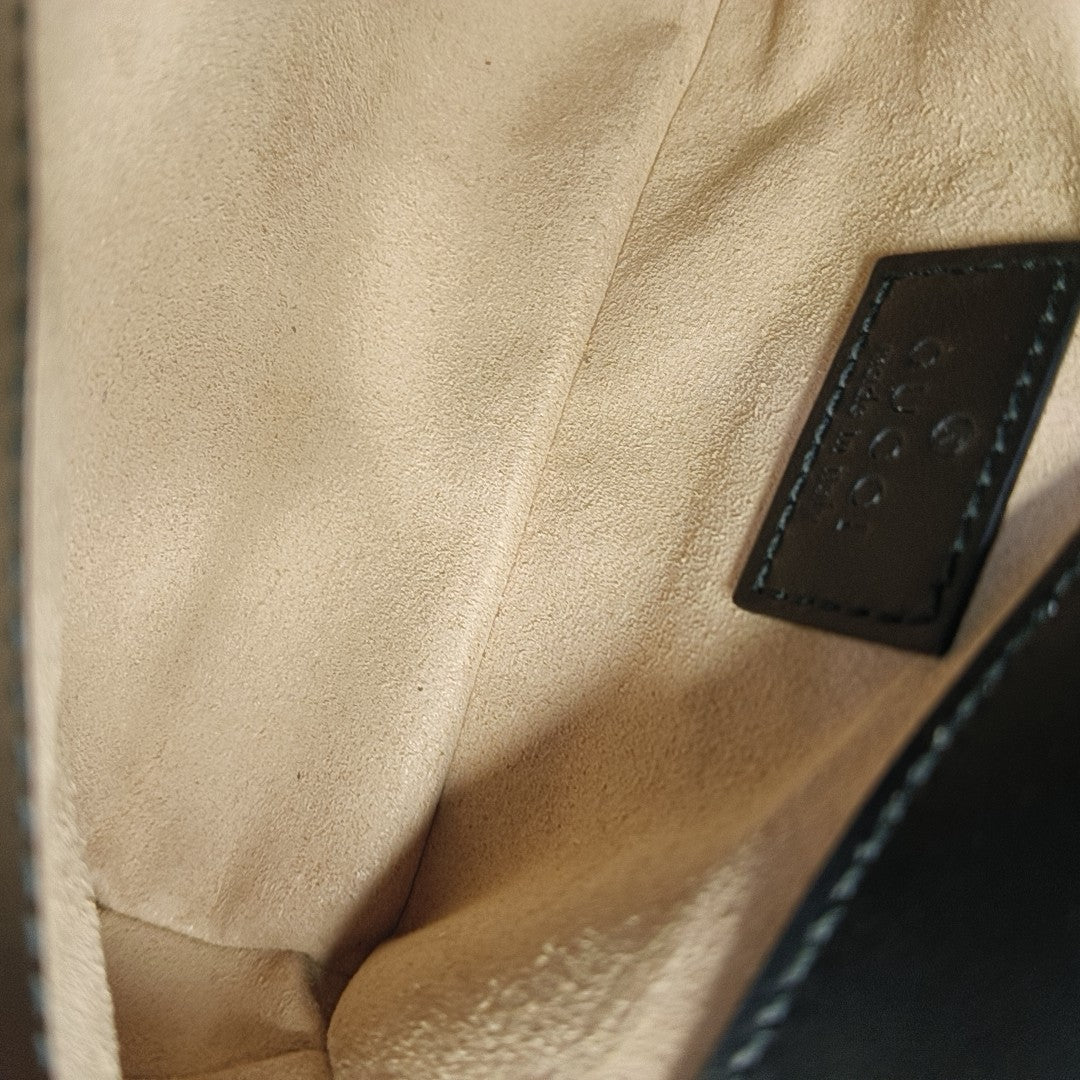 GG Marmont Mini Quilted Calfskin Black