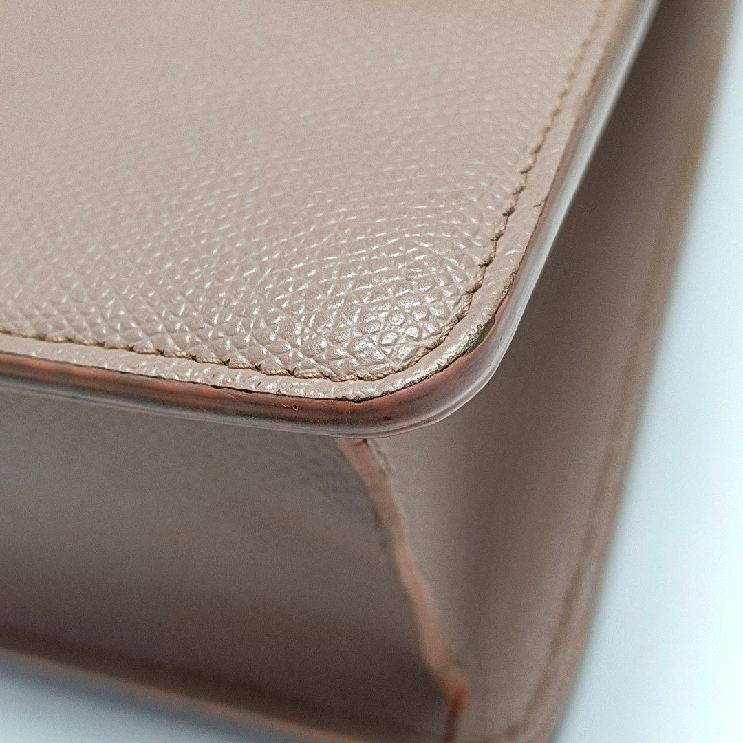 Authenticated pre-owned  30 Montaigne Calfskin Beige - Crossbody Bag at Looply