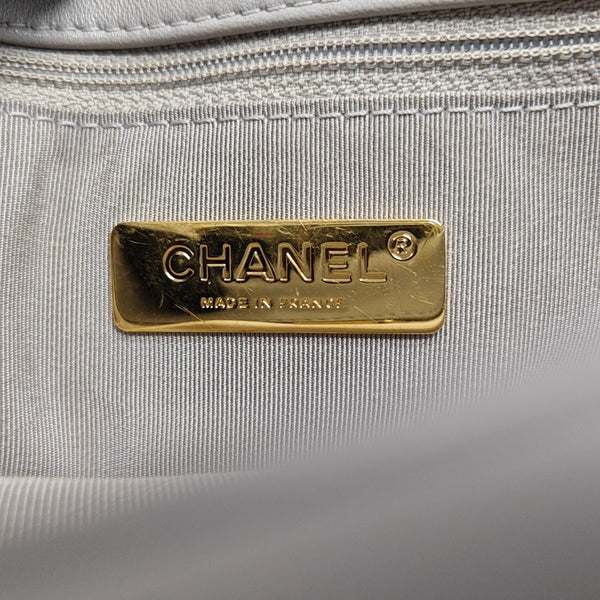 CHANEL 19 Small Quilted Lambskin Gray
