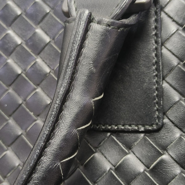 Calfskin Top Handle Bag Black