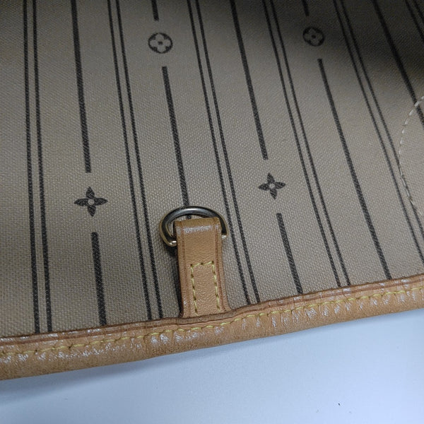NEVERFULL MM Monogram Coated Canvas Brown