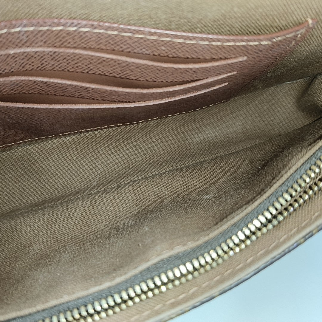 IVY Monogram Coated Canvas Brown