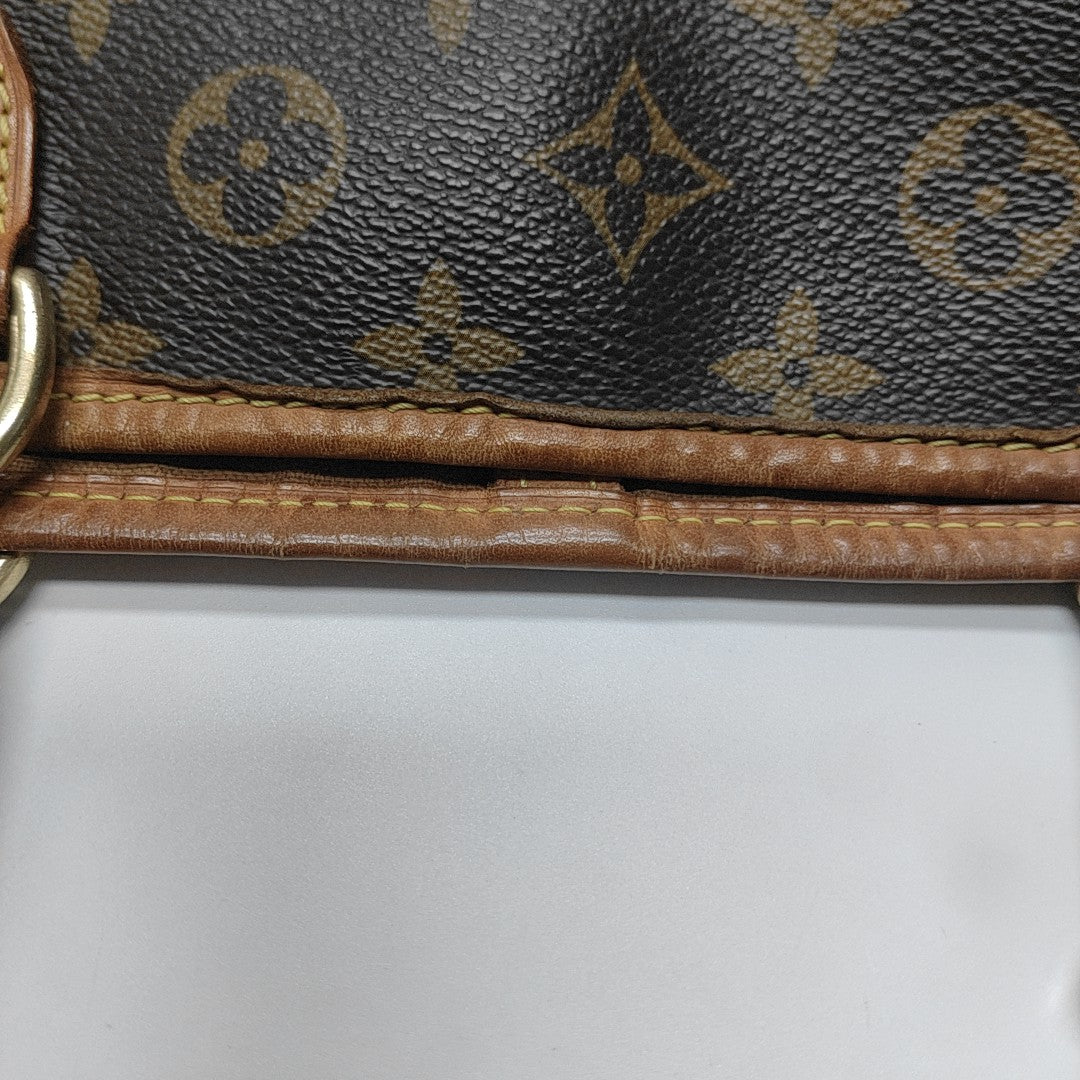 BATIGNOLLES GM Monogram Coated Canvas Brown