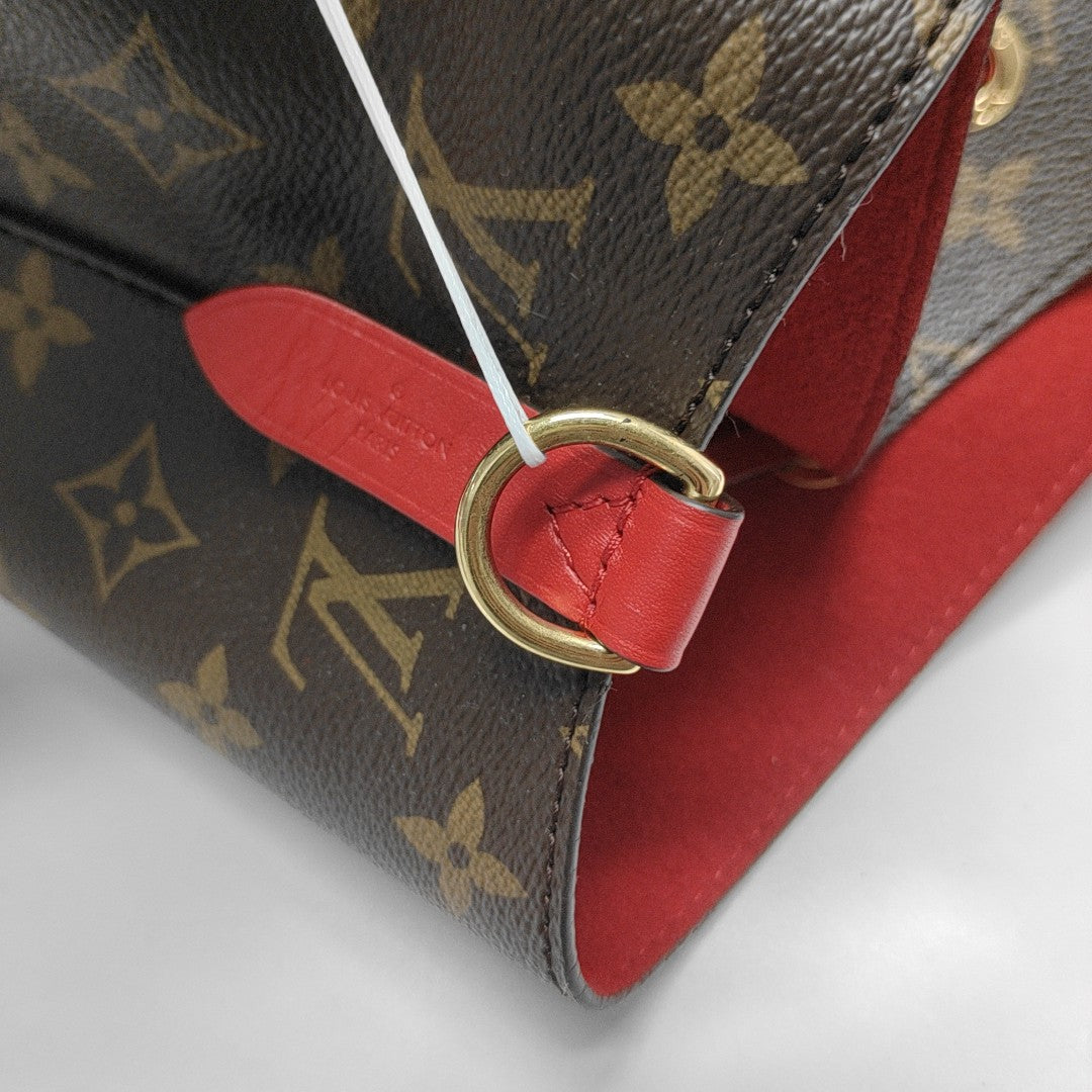 NÉONOÉ MM Monogram Coated Canvas Brown