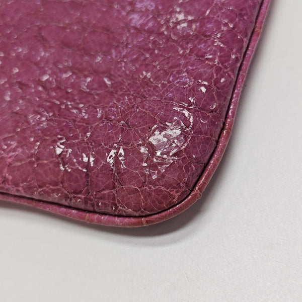 Calfskin Shoulder Bag Purple