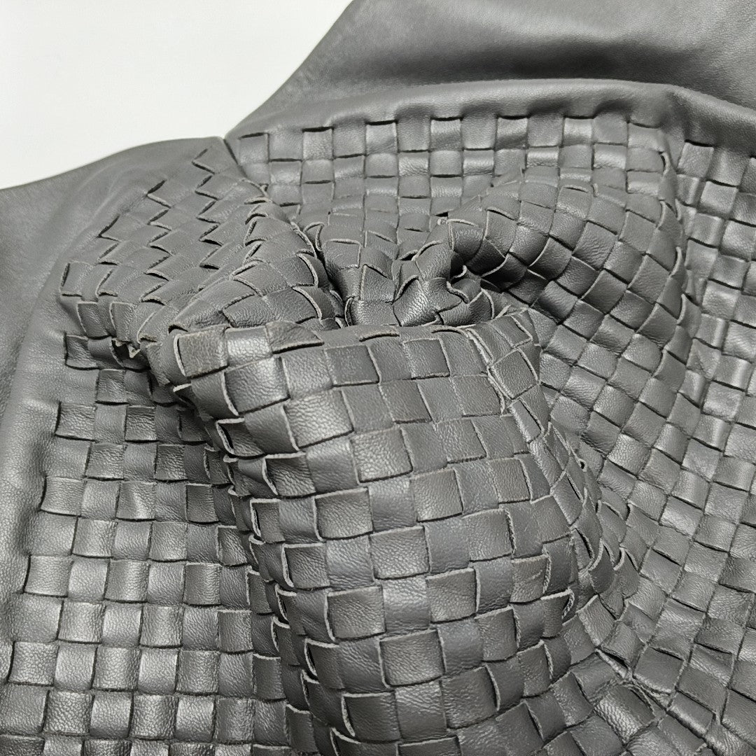 Lambskin Shoulder Bag Gray