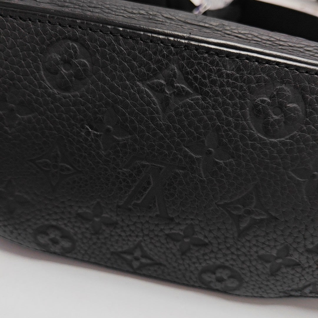 CHRISTOPHER PM Monogram Calfskin Black