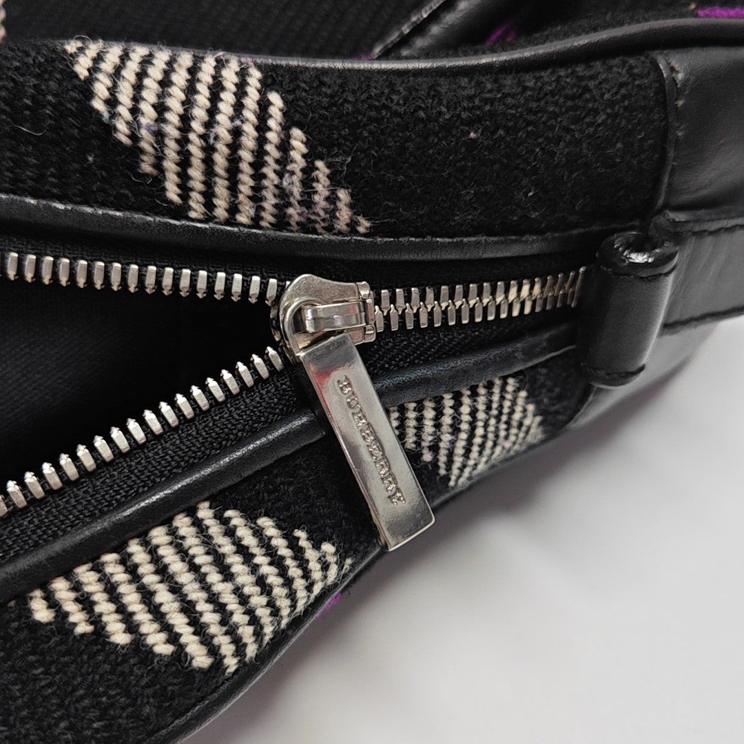 Fabric Top Handle Bag Black