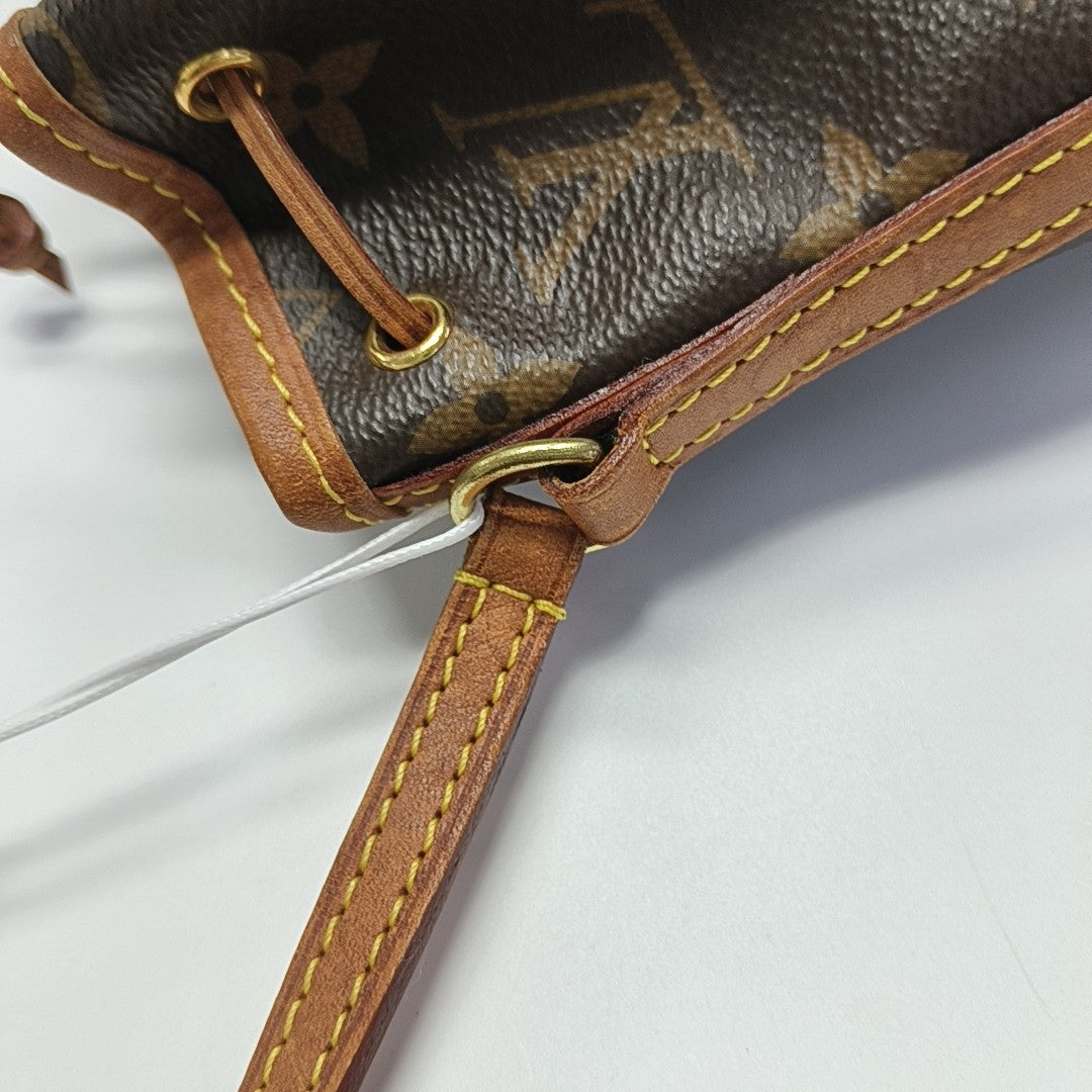 NÉONOÉ Nano Monogram Coated Canvas Brown