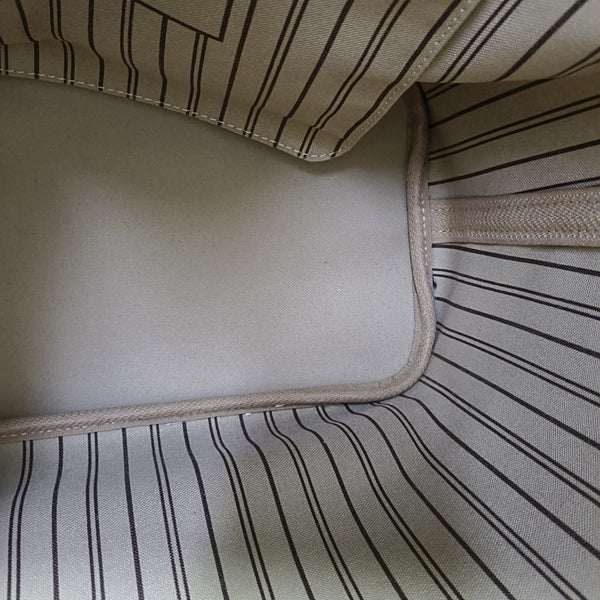 NEVERFULL MM Monogram Coated Canvas Brown