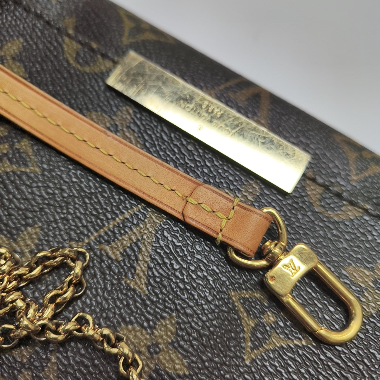 FAVORITE PM Monogram Coated Canvas Brown