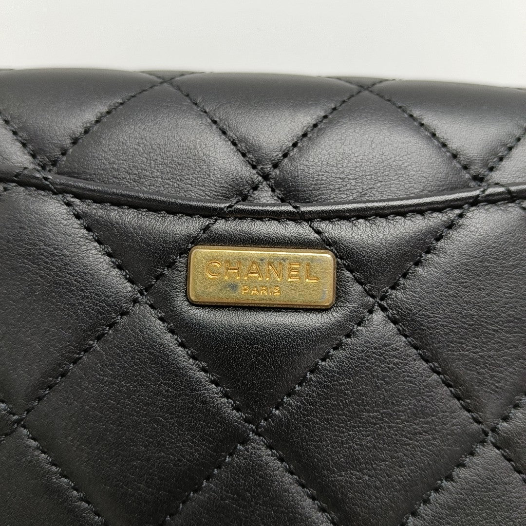 COCO HANDLE Mini Quilted Calfskin Black