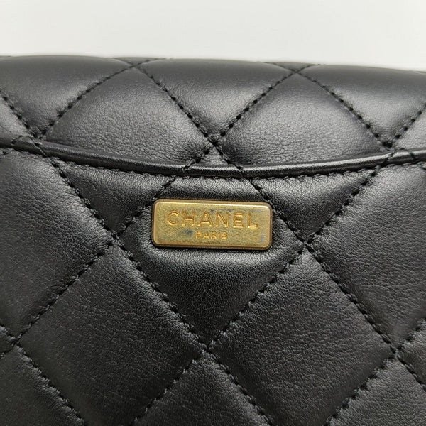 COCO HANDLE Mini Quilted Calfskin Black
