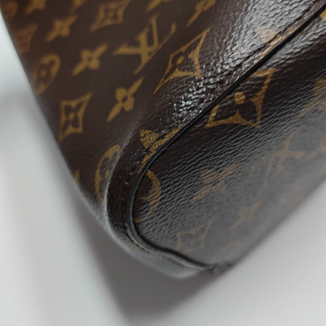 NÉONOÉ MM Monogram Coated Canvas Brown