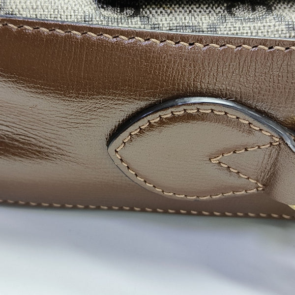 Horsebit 1955 Small Coated Canvas Beige