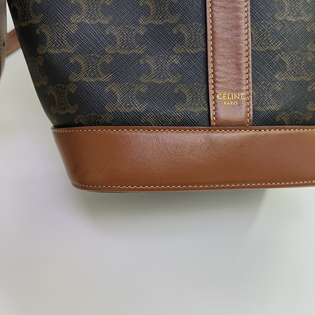 TRIOMPHE CANVAS Small Coated Canvas Brown