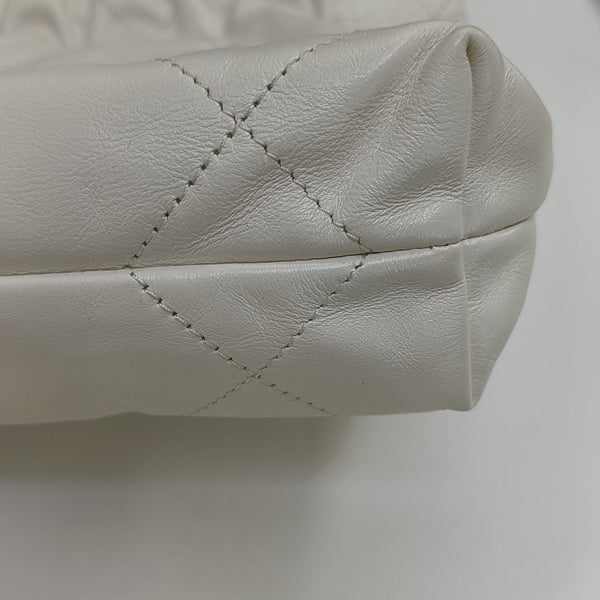 CHANEL 22 Mini Quilted Calfskin White