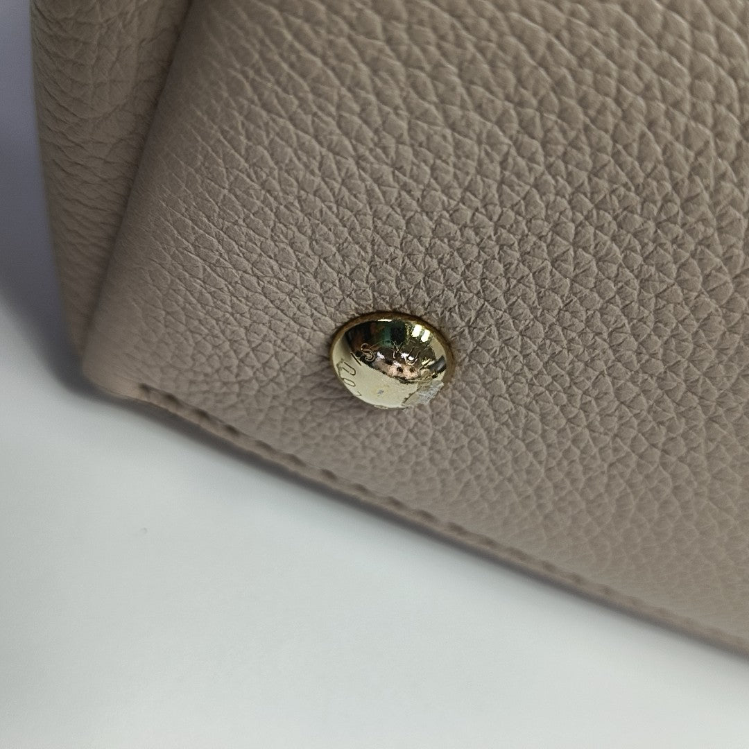 Calfskin Shoulder Bag Beige