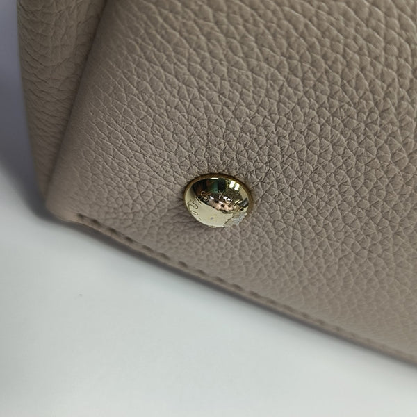 Calfskin Shoulder Bag Beige