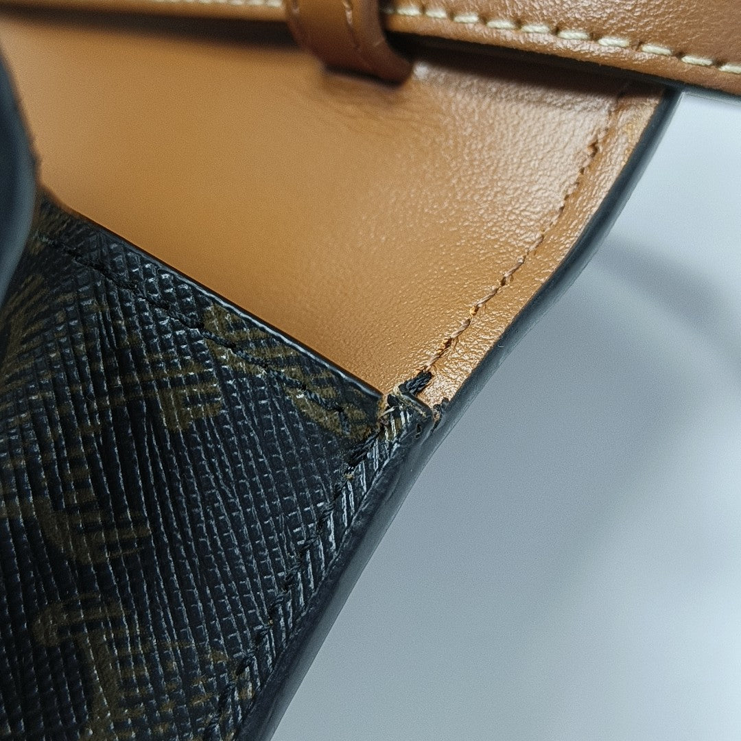 TRIOMPHE CANVAS Small Coated Canvas Brown