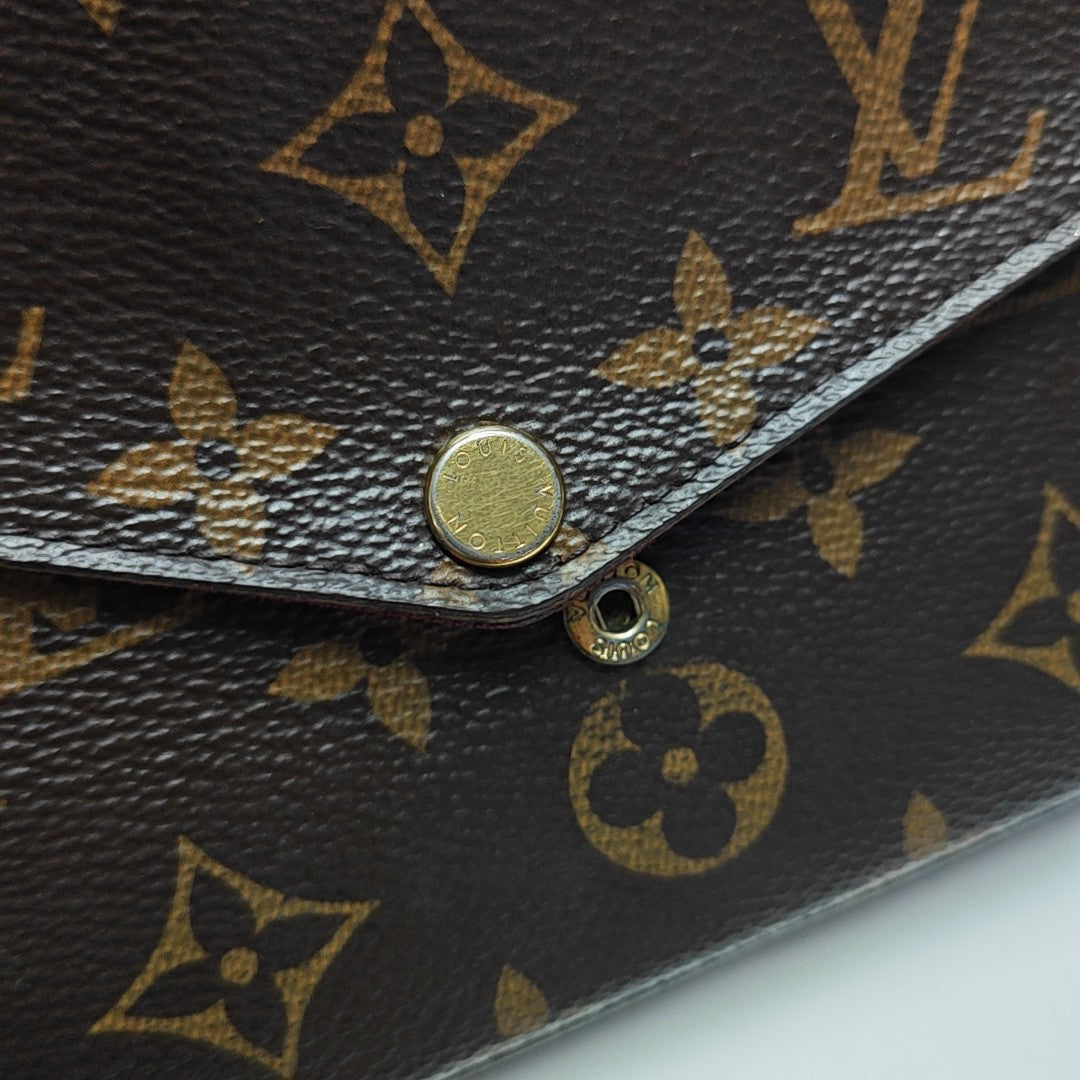 FÉLICIE Monogram Coated Canvas Brown