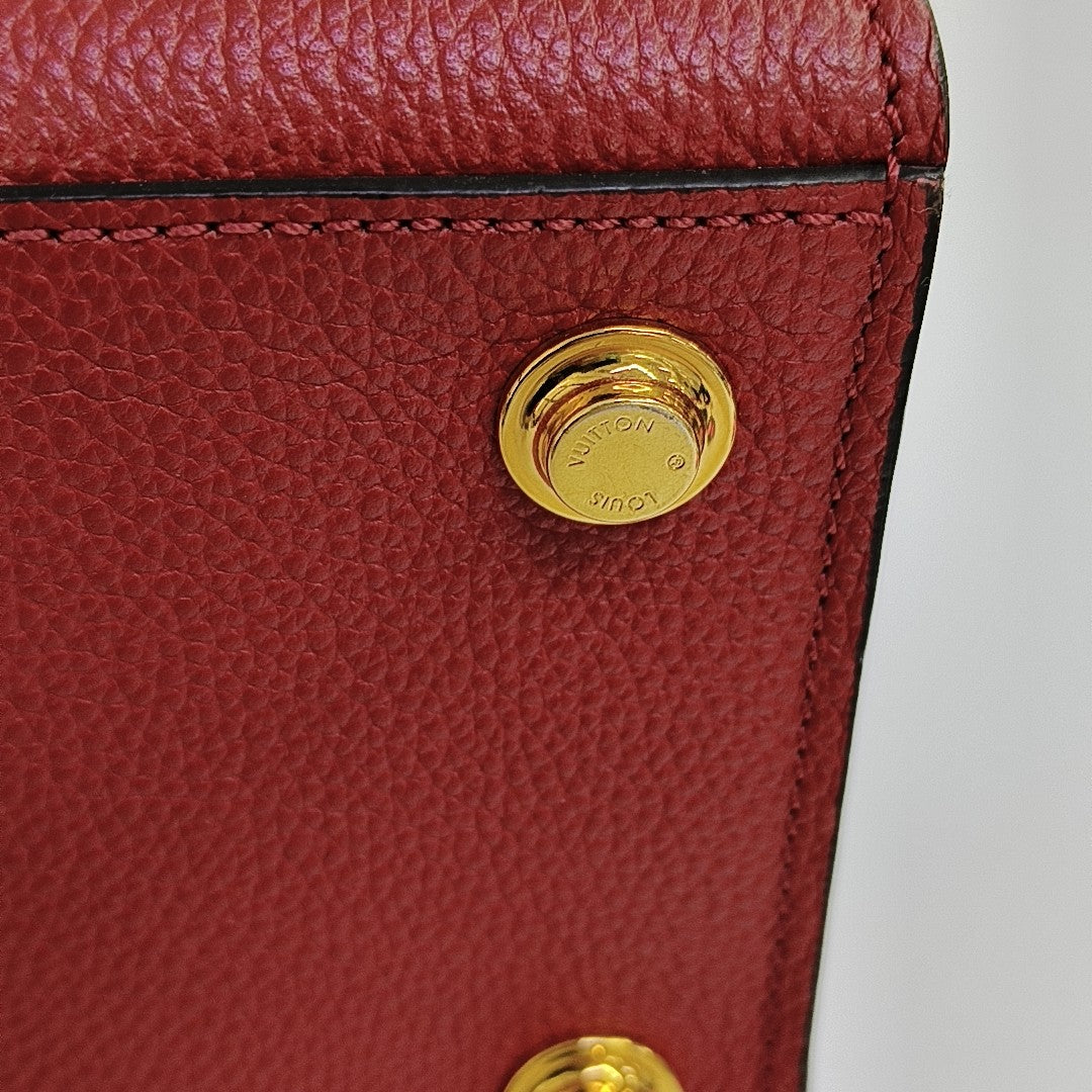 CITY STEAMER PM Calfskin Red