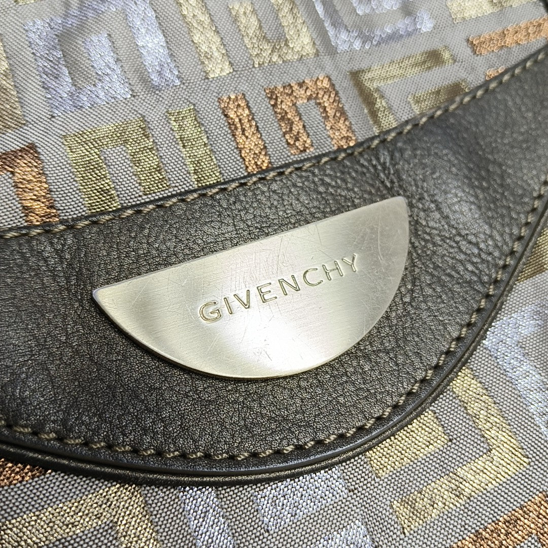 Fabric Top Handle Bag Multicolor