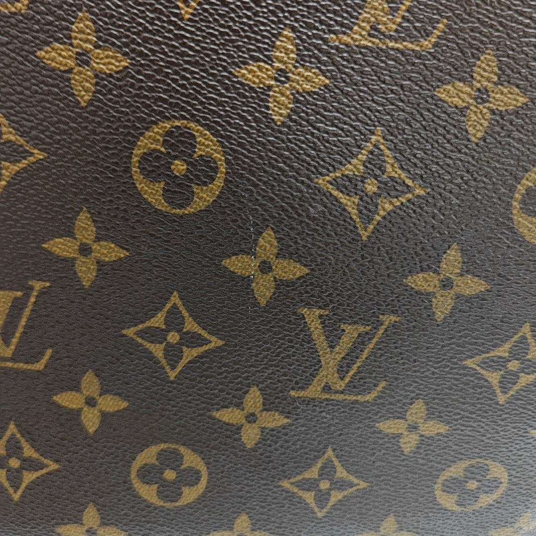 NEVERFULL MM Monogram Coated Canvas Brown